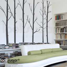 Winter Forest Tree Decals - Woodland Themed Nursery D??cor Wall Decal Baby Room Art Stickers Lswd-0031 - thumbnail 2