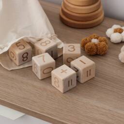 Montessori Wooden Blocks Numbers Set Of 12 Cubes, Educational Toddler Toys For 1 Year Old, First Birthday Gift Kids From Ukraine Shops - thumbnail 2