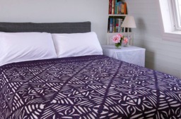 Sale Applique Bedspread, Gujarat - Indigo
