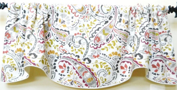 Kravet Tousey Quarryby Thom Filicia - Window Valance Corded Lined Scalloped Rod Pocket Linen Fabric Made To Order - image 1