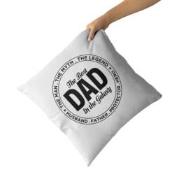 Best Dad in The Galaxy Cushion, Father's Day Gift, Dads Cushion Cover & Inner - thumbnail 2