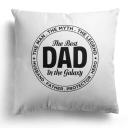 Best Dad in The Galaxy Cushion, Father's Day Gift, Dads Cushion Cover & Inner - thumbnail 3