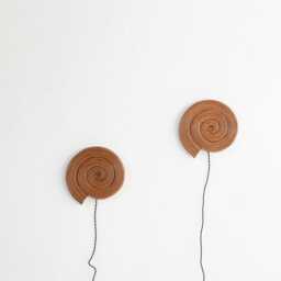 Organic Rattan Wall Lamp Sea Shell Design, Sconces, Coastal, Bedroom Lighting - thumbnail 4