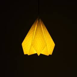 Brownfolds Yellow Paper Origami Lamp Shade Vanilla Bliss Single Pack - thumbnail 2