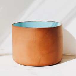 Ceramic Plant Pot - Handmade Pottery Planters Homeware Pots Stoneware Minimalist Ceramics Terracotta - thumbnail 3