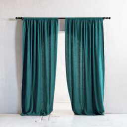 Rod Pocket Linen Curtains, Natural Curtains, Privacy Drapes, Blackout Curtain - thumbnail 2