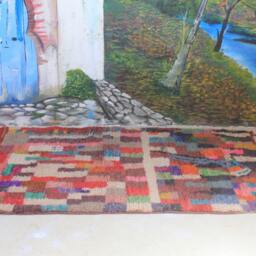 Moroccan Rug, Custom Fabulous Boujad Authentic, Azilal Abstract Multicolored Carpet - thumbnail 3