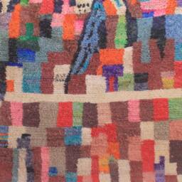 Moroccan Rug, Custom Fabulous Boujad Authentic, Azilal Abstract Multicolored Carpet - thumbnail 2