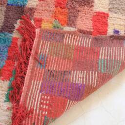Moroccan Rug, Custom Fabulous Boujad Authentic, Azilal Abstract Multicolored Carpet - thumbnail 4