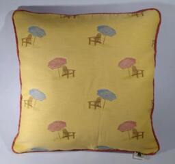 Pillow, Beach Umbrella, Ocean Print Coastal Decor, Pillow 16 X - Nautical Cover & Insert - thumbnail 1