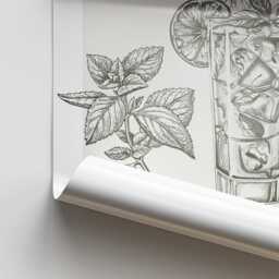 Cocktail Making - Mojito Poster Home Bar, Modern Decor, Cool Cocktail Print, Kitchen Wall Art, Lover Gift - thumbnail 3