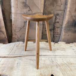 Milking Stool #3 in Walnut & White Oak - thumbnail 2