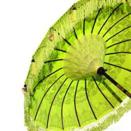 Bali Sun Parasol Lemon Yellow & Gold 2M, Hand-Made Balinese Garden With Screw Pole Joint - thumbnail 3