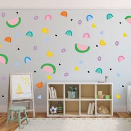 Rainbow Watermelons Wall Stickers - Fun Bright Decals, Kids Art, Nursery Stickers, Playroom Bedroom Decor - thumbnail 3