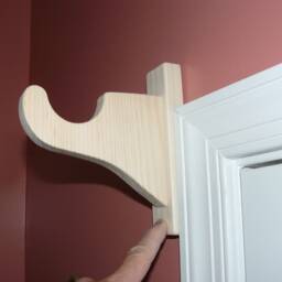 Pine Curtain Rod Brackets - For A 2 Inch Rod - thumbnail 2