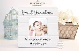 Great Grandma Gift - Picture Frame For From Grandchild Personalized Gift, Frame, Mother's Day - thumbnail 1