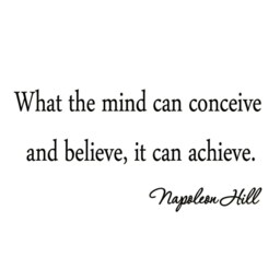 Vwaq What The Mind Can Conceive & Believe, It Achieve Vinyl Wall Decals Quotes Inspirational Sayings Home Decor Art Stickers - thumbnail 2