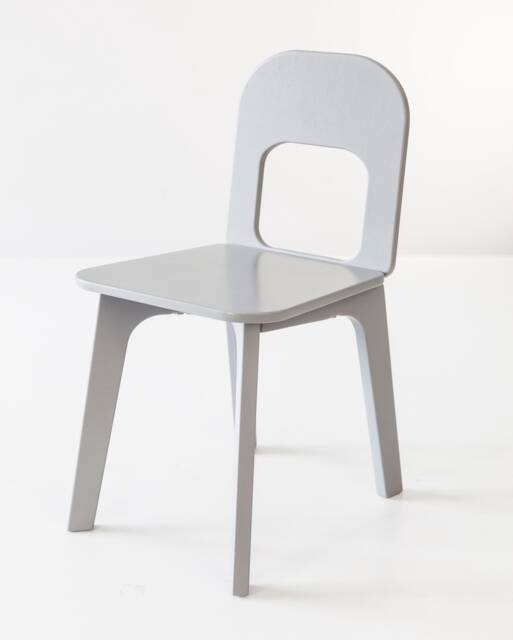 Montessori Plywood Kids Chair, Toddler Desk Seat, Waldorf Furniture, Ergonomic Design - image 1