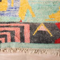 Vintage Boujaad Rug, Authentic Moroccan Rug 5x8 Ft - thumbnail 4