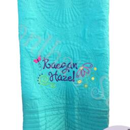 Personalized Baby Blanket, New Gift, Named Quilt, Pram Blanket, Baby Snuggle Colorful - thumbnail 4