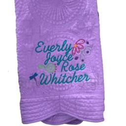 Personalized Baby Blanket, New Gift, Named Quilt, Pram Blanket, Baby Snuggle Colorful - thumbnail 3