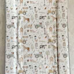 Farm Animals Changing Mat, Farmyard Changing Mat, Tractor Baby Farm Nursery Mat - thumbnail 3