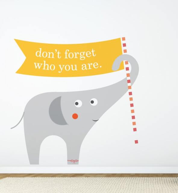 Zoo Animal Elephant Wall Sticker Decal - Nursery Stickers, Decals, Home Decor, Baby Room, Art, Girl, Boy