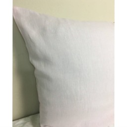 Chambray Blush Pink Linen Euro Sham Covers, Accented Pillow Covers, Square 12x16, 16x16, 18x18, 20x20, 24x24, 26x26, 28x28 - thumbnail 3