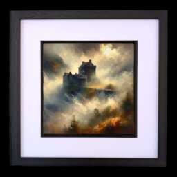 Scottish Digital Wall Art Print, Room Decor - Moody Eilean Donan Castle Highlands - thumbnail 2