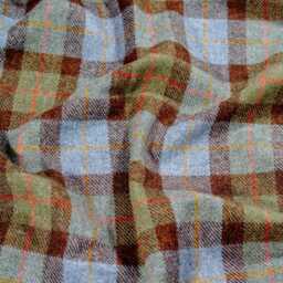 Harris Tweed Macleod Tartan - Luxury Pure Wool Lap Blanket 75x100cm/30x39 - thumbnail 2