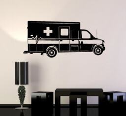 Ambulance Truck Vinyl Wall Decal Emergency Medical Decor 2321Di