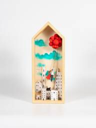 Wooden Wall Art Decor Shadow Box ??The Couple?? - thumbnail 1