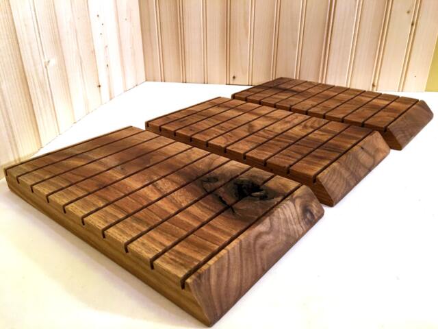 Large Handmade Business Card Holder/Retail Earring Display Wood Jewelrey Bracelet Craft Necklace Stand - image 1
