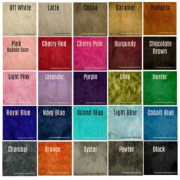 Royal Cobalt Blue Faux Fur Throw Blanket, Shag Minky Lining - thumbnail 4