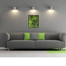 Faux Succulent Moss Wall Art, Handmade Preserved Moss Wall Picture, Picture Black Frame, Vertical&horizontal Frame - thumbnail 3