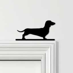 Door Topper Dachshund Dog Various Colours Top Of Decorative Sign - Sign, Novelty Wall Decor, Frame Art, Art - thumbnail 1