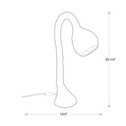 Biomorphic Line By Studio Chora, Tall Table Lamp, White Limestone Plaster, in Stock - thumbnail 2