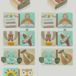 Personalized Teddy Bear Baby Shower Gift, Adventure Busy Book, Beary First Birthday, Handmade Quiet Soft Montessori-Inspired Toy - thumbnail 3