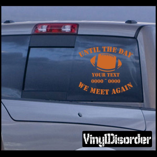 Football 01 in Loving Memory Custom Car Or Wall Vinyl Decal Stickers - Ilmfootball01Et - image 1