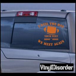 Football 01 in Loving Memory Custom Car Or Wall Vinyl Decal Stickers - Ilmfootball01Et - thumbnail 1