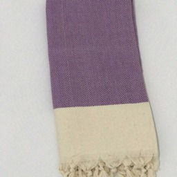 Shades Of Purple, Turkish Towel, Purple Beach Cotton Peshtemal, Hammam Bath Sheet - thumbnail 4