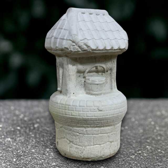 Concrete Water Well Sculpture Stone Wishing Figurine Outdoor Decoration Handmade Ornament Front Door Decor Lawn Statue Lover Gift - image 1