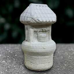 Concrete Water Well Sculpture Stone Wishing Figurine Outdoor Decoration Handmade Ornament Front Door Decor Lawn Statue Lover Gift - thumbnail 1