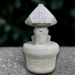 Concrete Water Well Sculpture Stone Wishing Figurine Outdoor Decoration Handmade Ornament Front Door Decor Lawn Statue Lover Gift - thumbnail 4