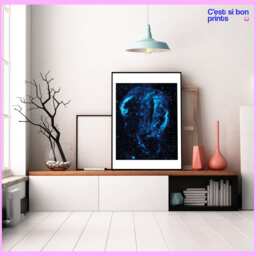 Space - Astronomy Cygnus Loop Nebula Star Galaxy Printable Print Decor Photo Wall Art Digital Download - thumbnail 3