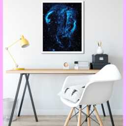 Space - Astronomy Cygnus Loop Nebula Star Galaxy Printable Print Decor Photo Wall Art Digital Download - thumbnail 2