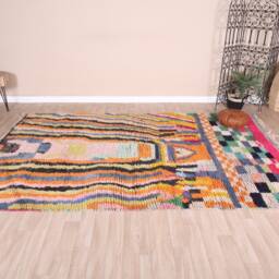 Vintage Boujaad Rug, Authentic Moroccan Rug 6x10 Ft - thumbnail 2