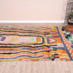 Vintage Boujaad Rug, Authentic Moroccan Rug 6x10 Ft - thumbnail 3