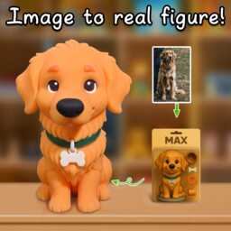 Custom Dog Figurine From Photo, 3D Pet Memorial Keepsake, Personalized Cartoon Statue, Unique Gift For Birthday - thumbnail 1