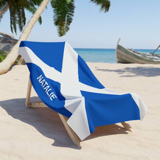 Scotland Beach Towel, Scotland Flag Tovel, Of Scotland, Beach Country Gift, Tovel - image 1